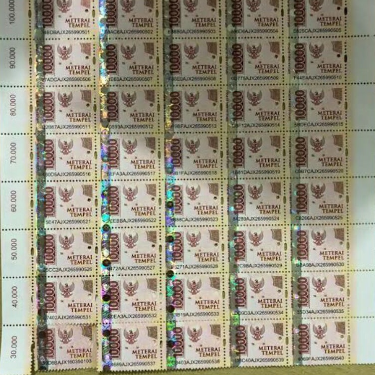 

❉Ready stock➝ QQMQZ Meterai 10000 Baru ORIGINAL Materai / Meterai 10000 / Meterai Tempel 10000 / Meterai 10000 Original J56 ✻Bayar Di Tempat