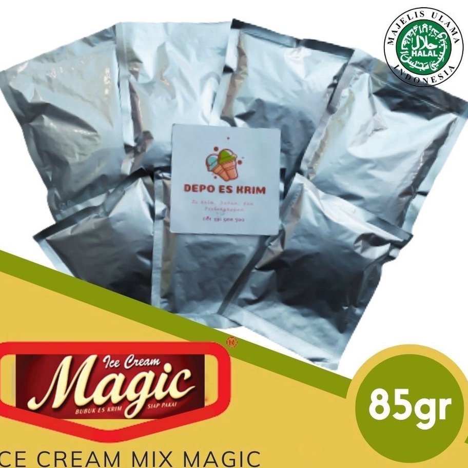 

5.5 COD Bubuk Es Krim 85 gram Murah ( Bahan Tepung Premiks Magic Ice Cream Mix Premix )