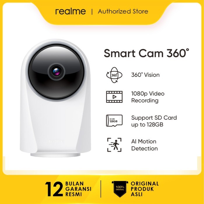 Terlaris Realme Smart Camera Ptz 1080P 360 Indoor Wireless Camera
