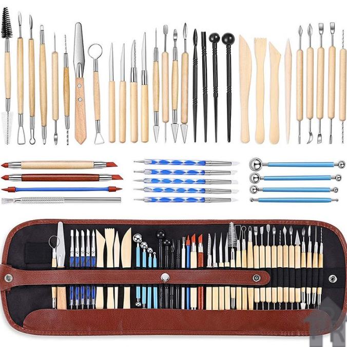 

Butsir / Alat ukir / Pottery tool / Modelling tools - 43pcs. Dompet