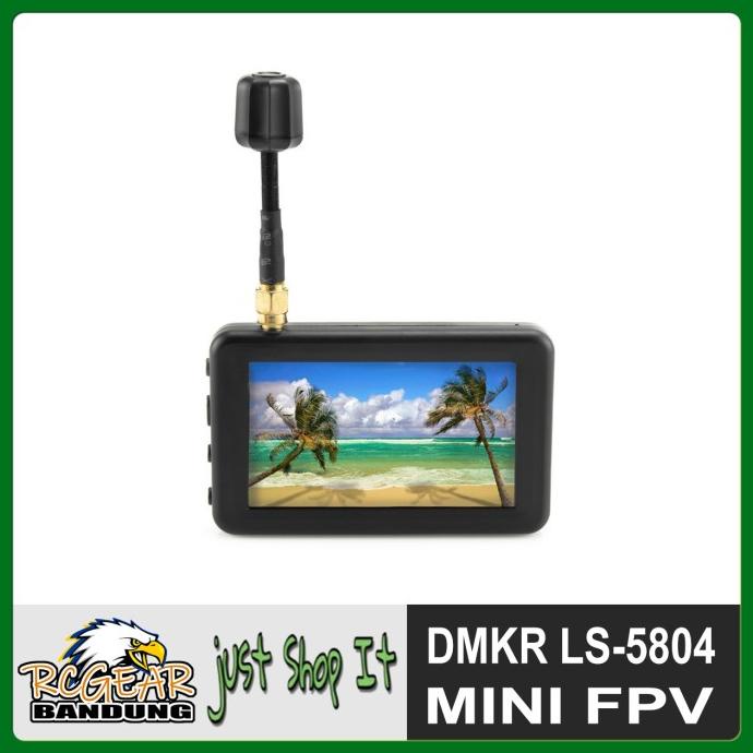 Dmkr 5.8G Mini Fpv Monitor 3.0 Inch Lcd Display 16:9 Racing Drone
