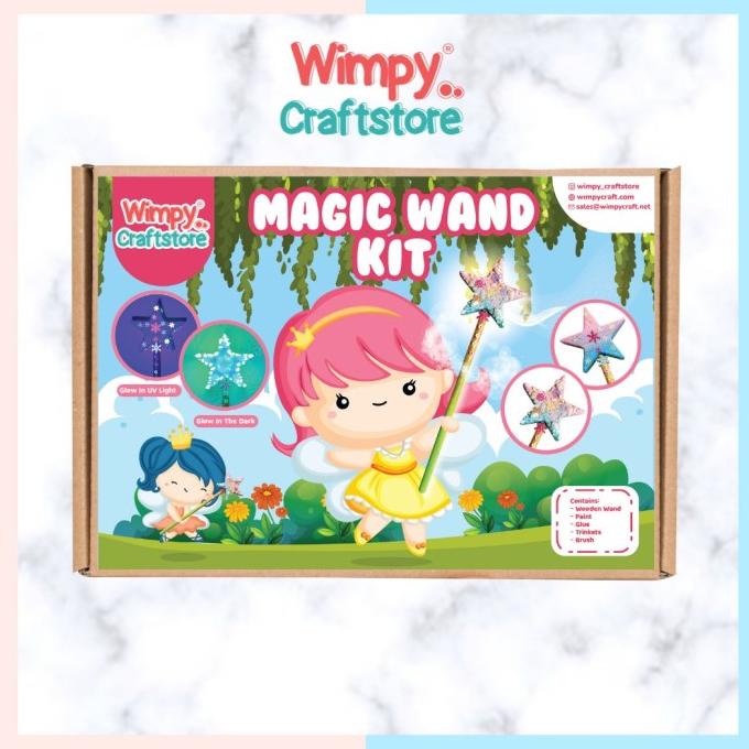 

Wimpy Fairy Magic Wand Craft KIT Painting Art Set Kerajinan Tangan