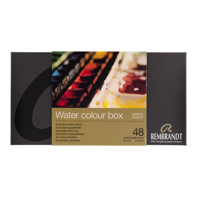 

REMBRANDT WATER COLOUR SET 48 PANS METAL BOX