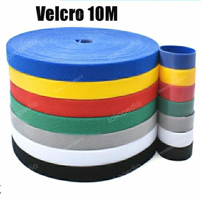 

Kabel strap Velcro organizer pengikat kabel 2cm(10M)