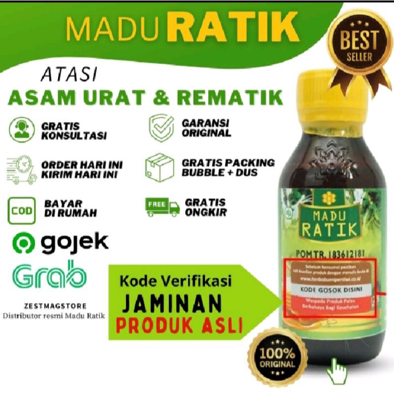 Madu Ratik original 100% Obat Reumatik dan kesemutan