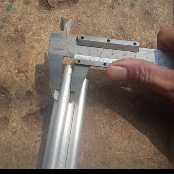 pipa aluminium od 10mm x id 6mm x 500mm