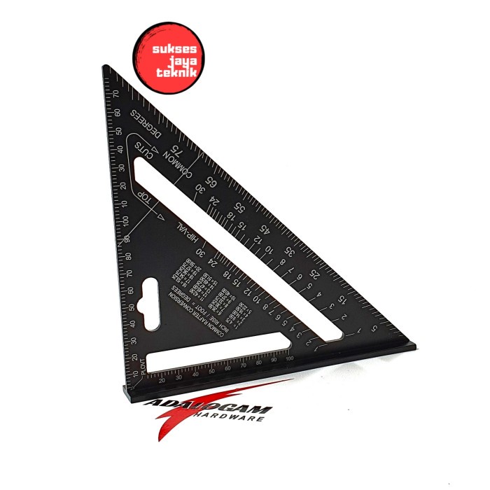 

Terlaris Solid Speed Square 7" - Penggaris Siku Sudut Segitiga Aluminium Hd