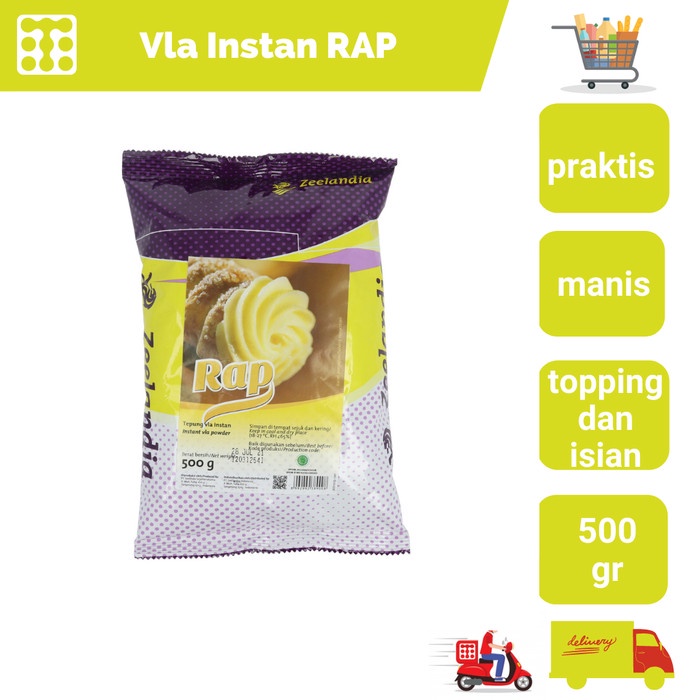 

Terlaris Vla Instant Rap Zeelandia / Rap Custard 500 Gr