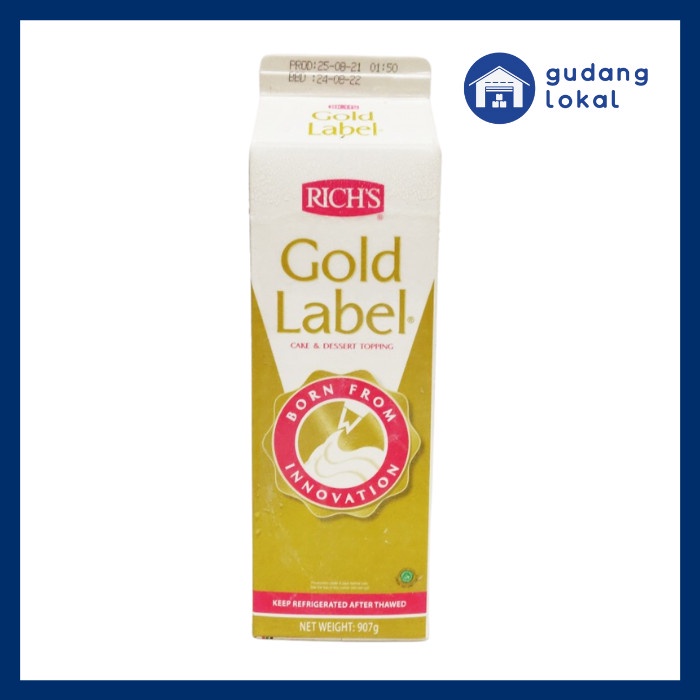 

Terlaris Rich Gold Label Emas Whipping Cream 907Gr