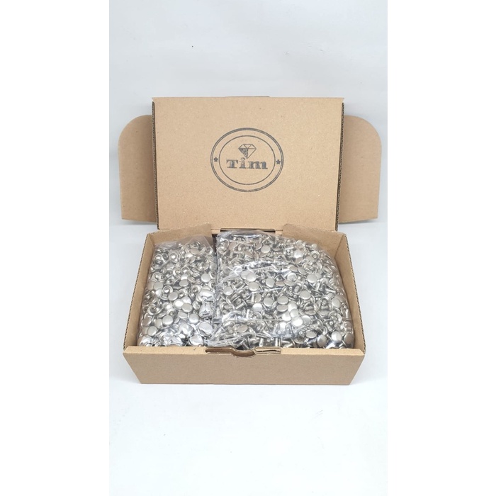 

Terlaris Paku Centang 106 Single ( 8Mm ) Nikel +/-2000Set Keling Mata Itik