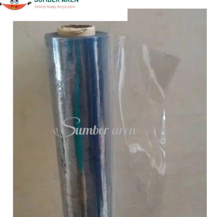 Serbuu Plastik Mika Bening Lentur Meteran Untuk Taplak Meja Tebal 0,15 mm- 0,20mm