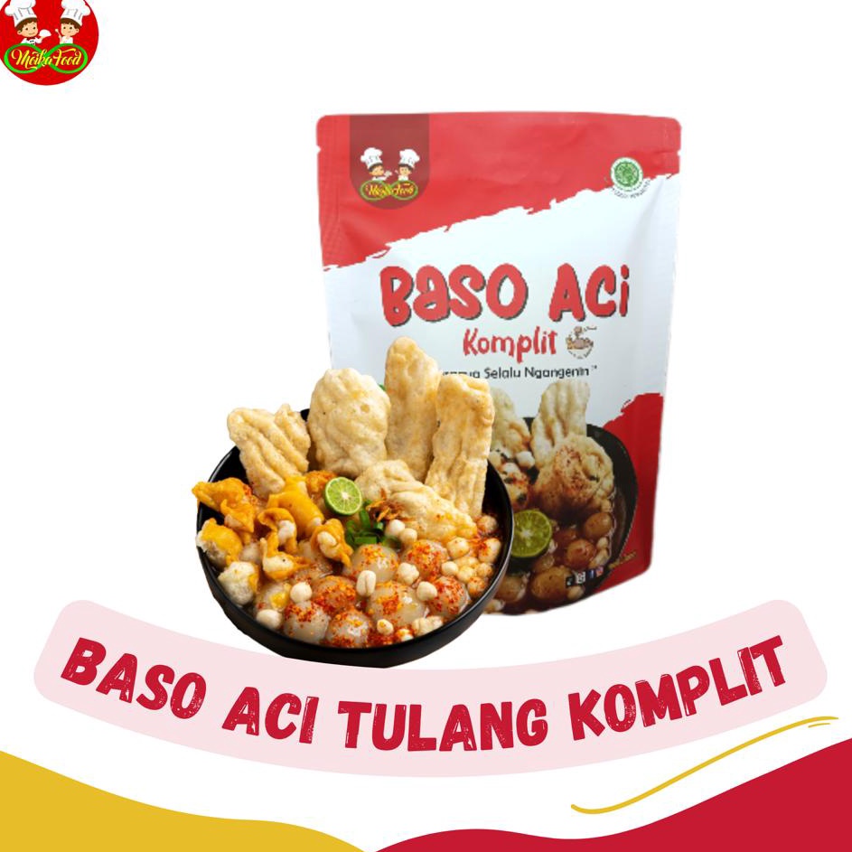 

YMHS2375㊢ Moikafood Baso aci Instan/Komplit 200gr frozen food, cemilan makanan instan ㊦