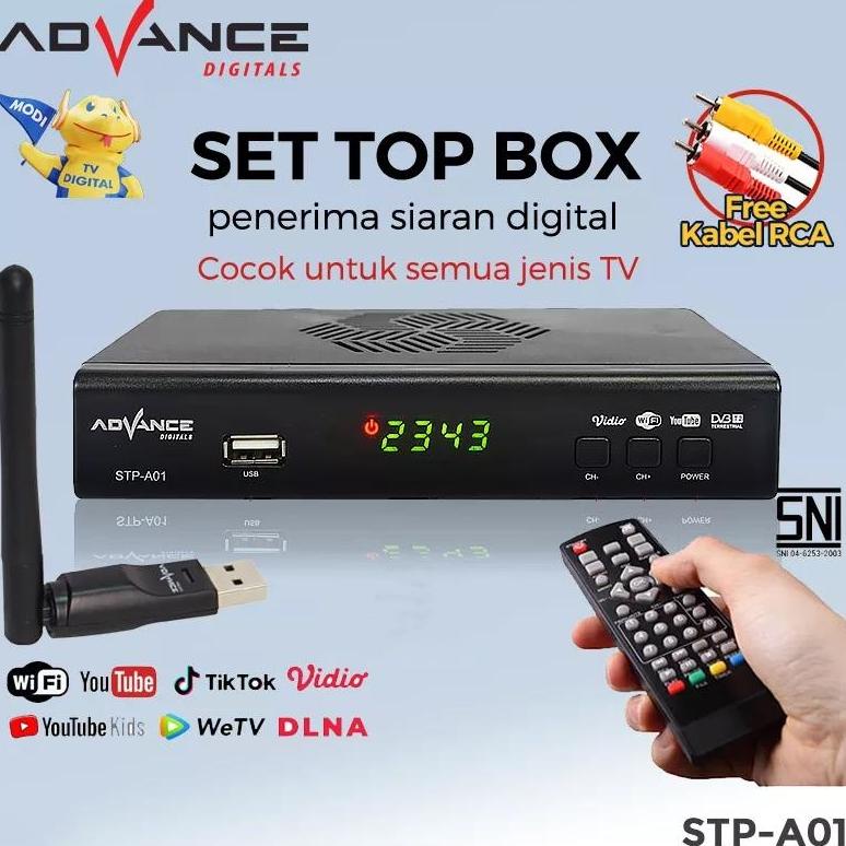 Discount Ready StockAdvance Set Top Box Tv Digital Matrix Dvb T2 Hd Ews / Penerima Siaran Full Hd St