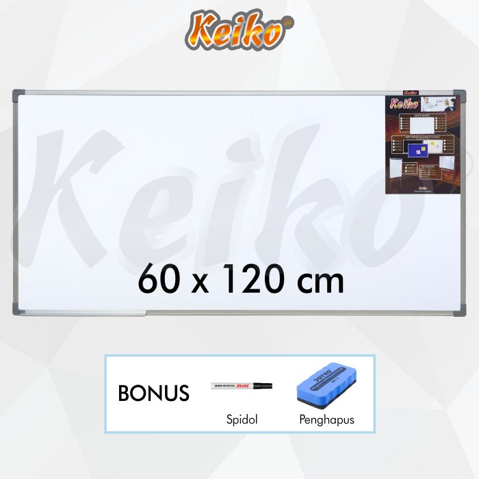 

Terlaris Papan Tulis Whiteboard Gantung Single Face Keiko 60 X 120 Cm