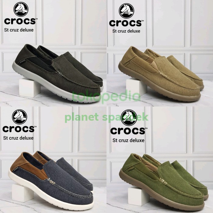 Terlaris Crocs St Cruz Deluxe/Sepatu Crocs Pria/Sepatu Casual Pria