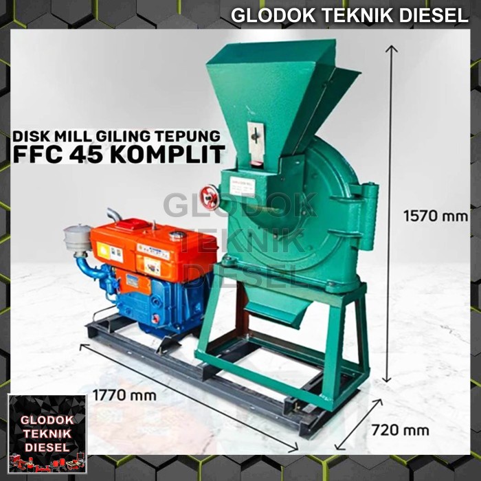 Terlaris Mesin Giling Tepung Disk Mill Ffc 45 / Penepung Ffc45 Terbaik