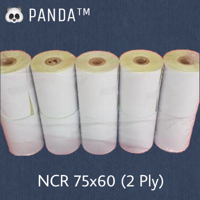 

Terlaris Kertas Ncr Struk Kasir Panda 75X60Mm Paper Roll (2 Ply) Isi 10 Roll