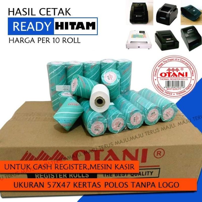 

Terlaris Kertas Struk Isi 10Roll Otani 57X47-13