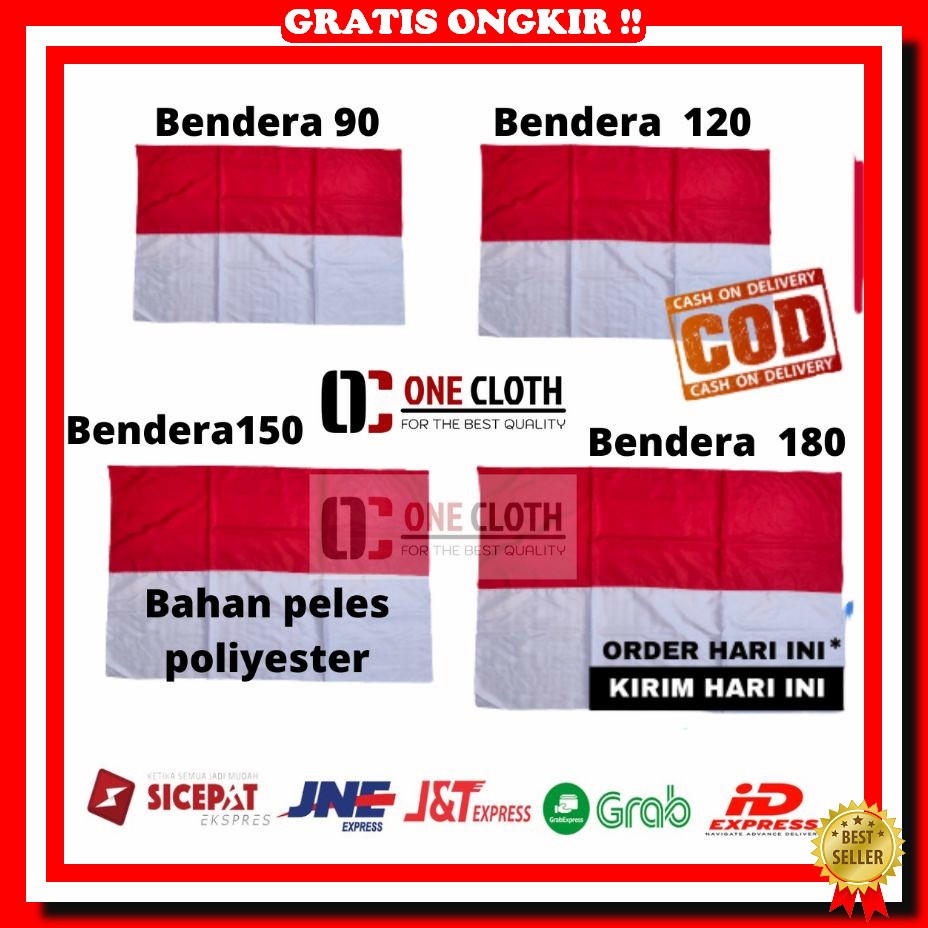 Kaos Katun Combed Panjang 17 Agustus Indonesia Pria Wanita Bendera Merah Putih Sangsaka Indonesia Hu