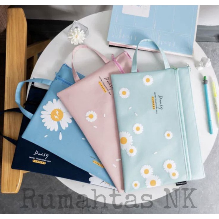 

【murah】 Tas Dokumen Karakter Daisy Pouch File A4 Pouch Kantong Map