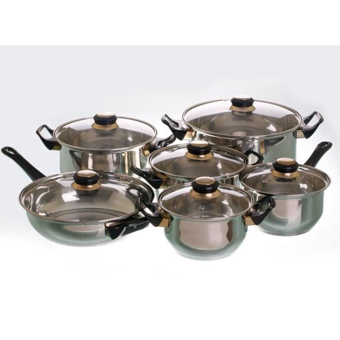 

Panci Set Vicenza (Cookware Set / Peralatan Masak) V612 / V-612