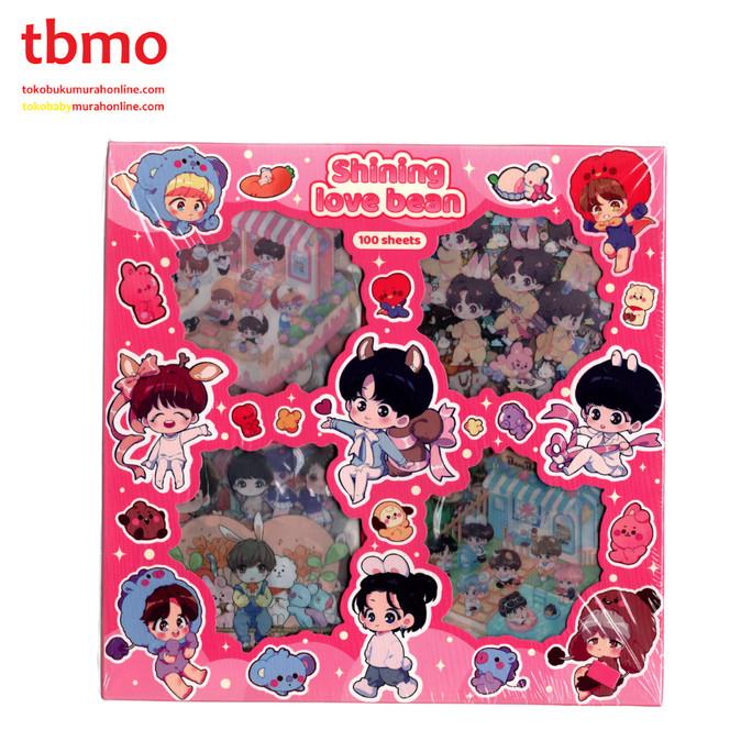 

Cute Sticker Box / Deco Sticker PVC Anti Air Isi 100 Lembar