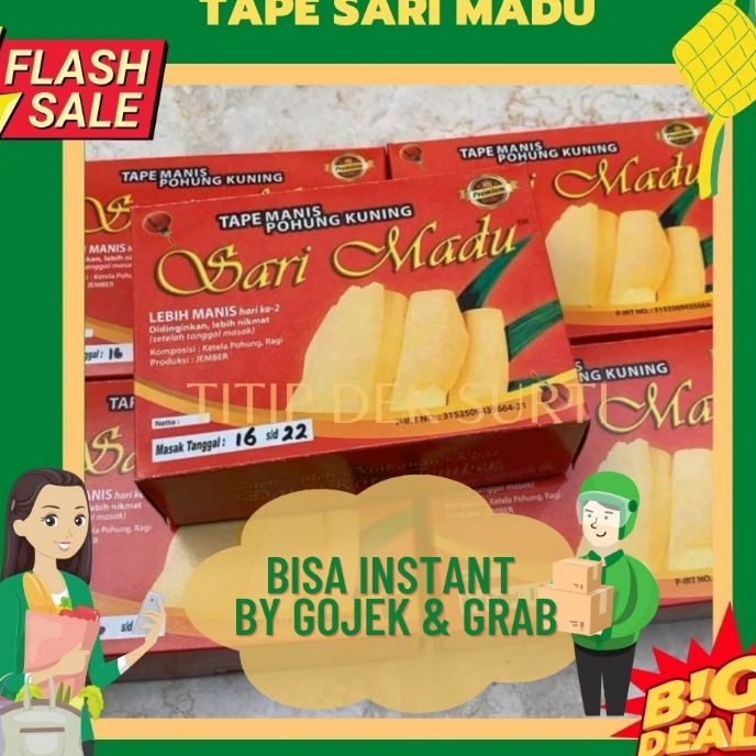 

✨12.12✨ (TERMURAH) Tape Sari Madu Khas Jember 600gr gas !!