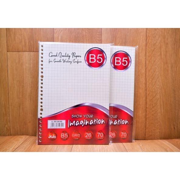 

TBMO LOOSE LEAF / KERTAS ISI BINDER JOJO B5 KOTAK 70s LLB526102 / GRID