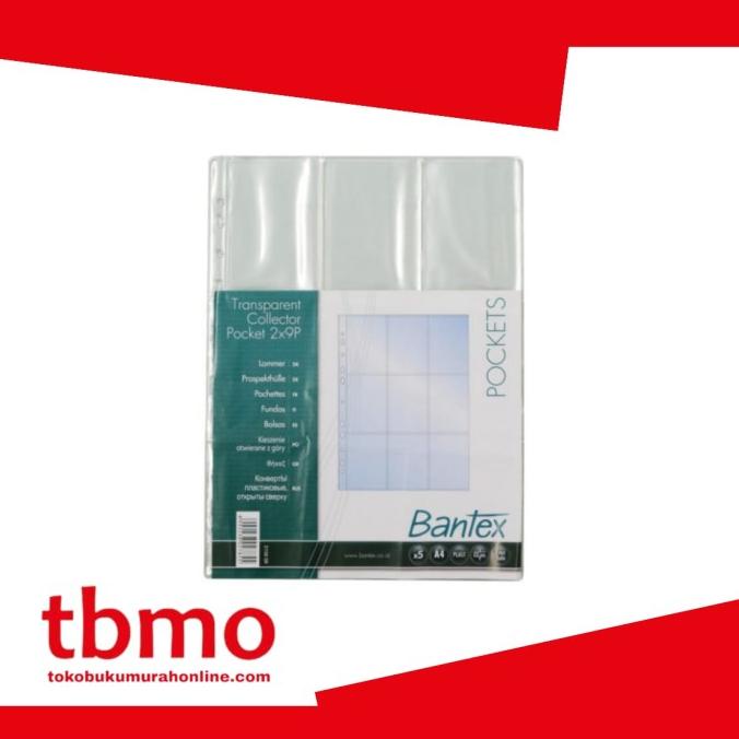 

TBMO COLLECTOR POCKET A4 2X9P TRANSPARANT TP 0.12 @5PCS BANTEX 2156