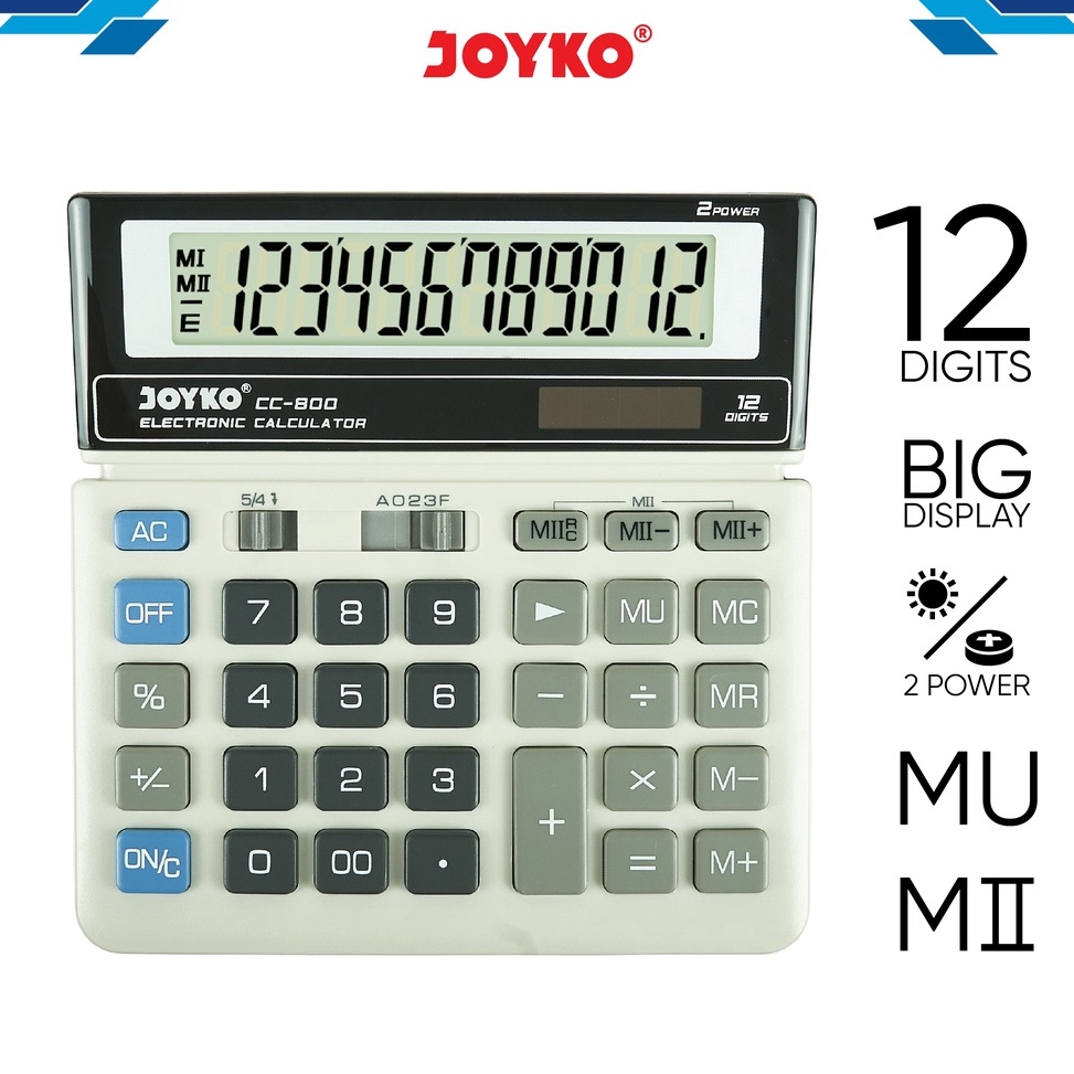 

Terbaru.. Calculator Kalkulator Joyko CC-800 12 Digits CEK