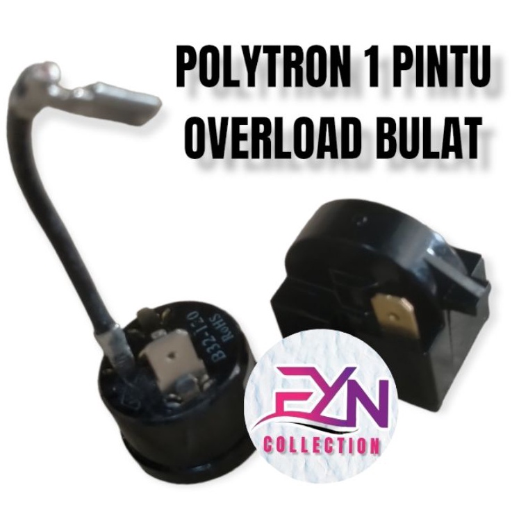 Produk overload kulkas Polytron 1 pintu + relay kulkas Polytron / overlod bulat / relay kulkas 1 pin