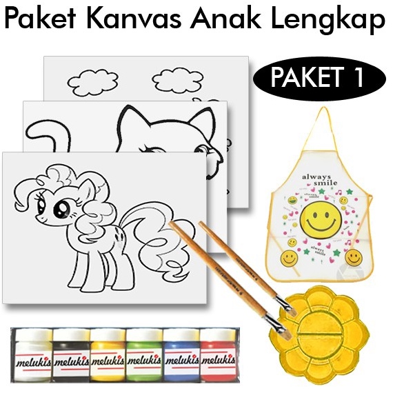 

Oke Price.. KANVAS LUKIS GAMBAR ANAK LENGKAP - PAKET 1 HYG