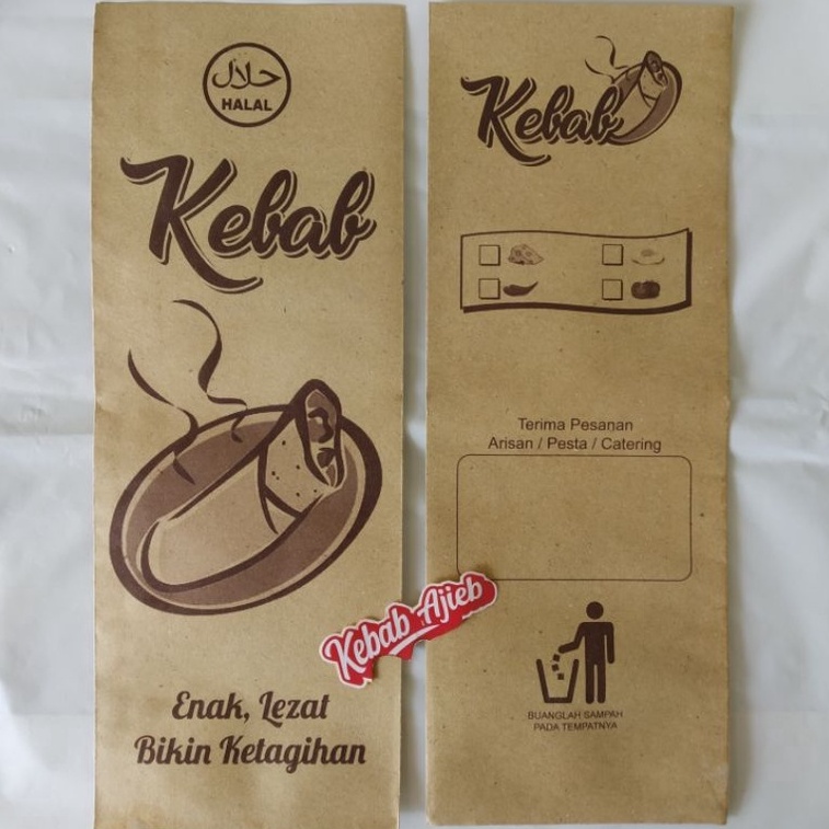 

Ready Stok.. Kemasan Kebab Coklat Besar 100's V0W