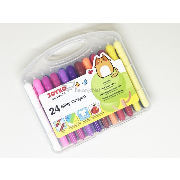 

Best Seller Silky Crayon Krayon Halus Joyko Slc-A-24 Warna Colors