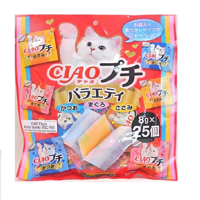 Terlaris Ciao Churu Petite Variety Tsc156 25Pcs Snack Kucing