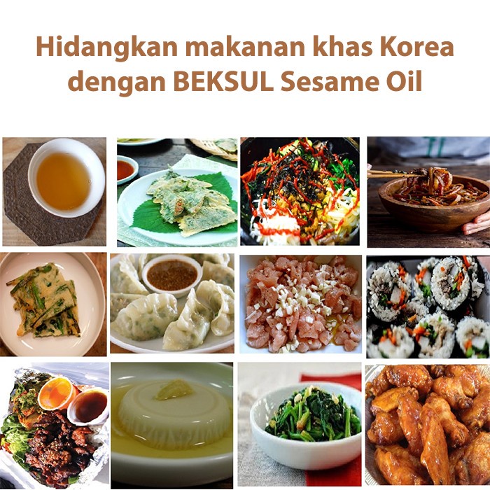 

Cj Beksul Sesame Oil - Nyak Wijen Dengan Wijen Korea 320Ml