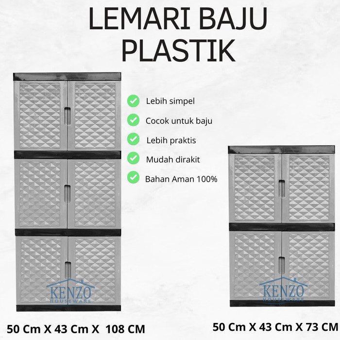 Terlaris Lemari Plastik Susun 2 Lemari Baju Plastik Susun 2 Minimalis Kuat