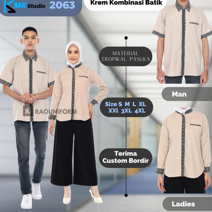 BAJU KERJA KANTOR WANITA TANGAN PANJANG/PENDEK MURAH SERAGAM KARYAWAN