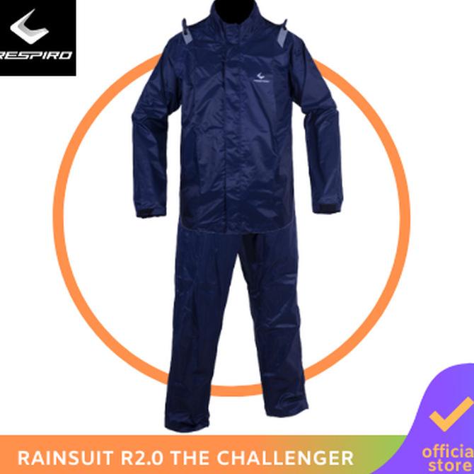 Respiro The Challenger | Jas Hujan Motor 100% Waterproof - Navy