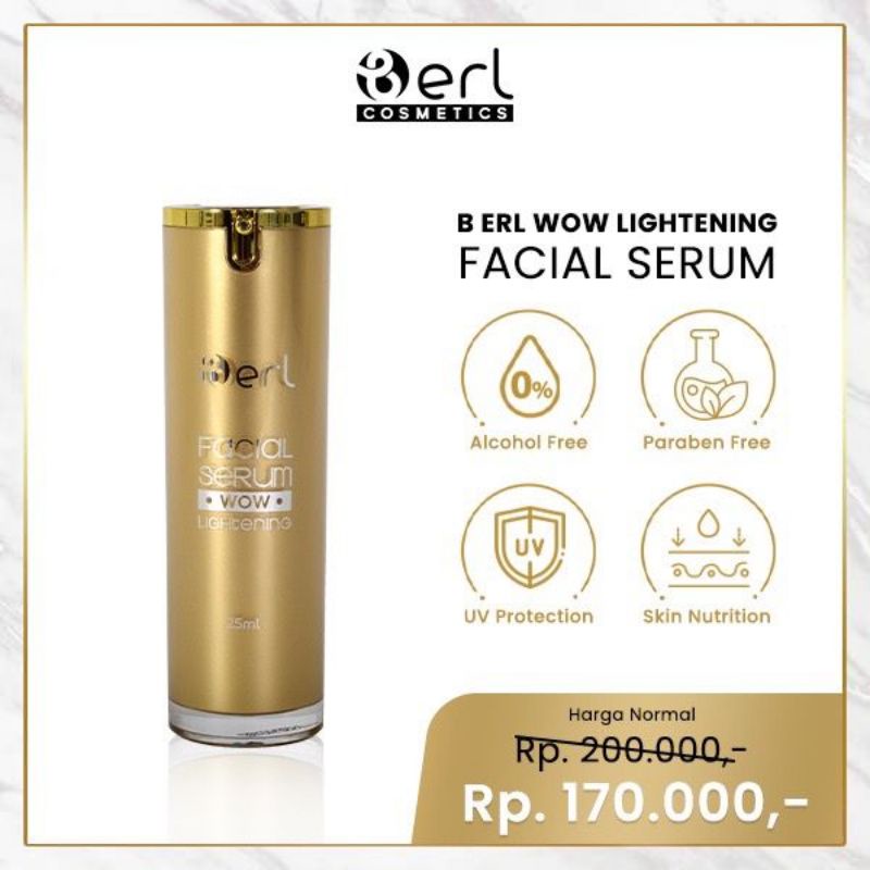 Facial serum/serum b erl/serum pencerah wajah b erl/face serum b erl