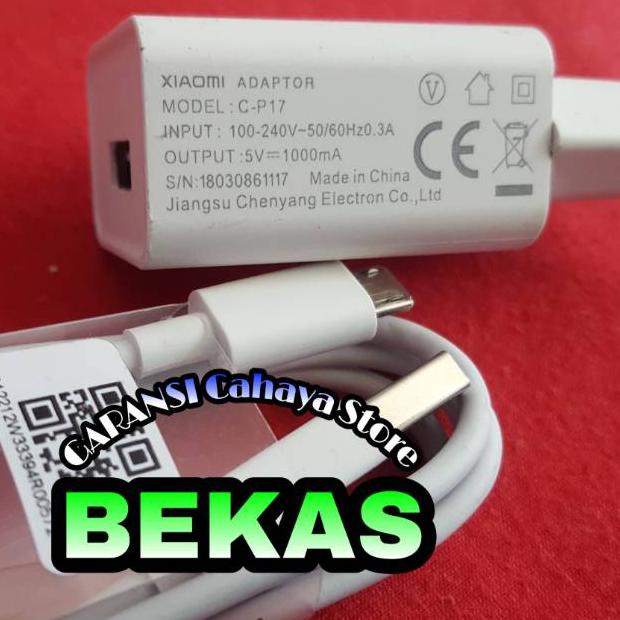 Populer Charger Adpator Xiaomi 1A Bawaan Hp Bekas Redmi Go Redmi 5A Xiaomi Redmi 4A Redmi 6 Original