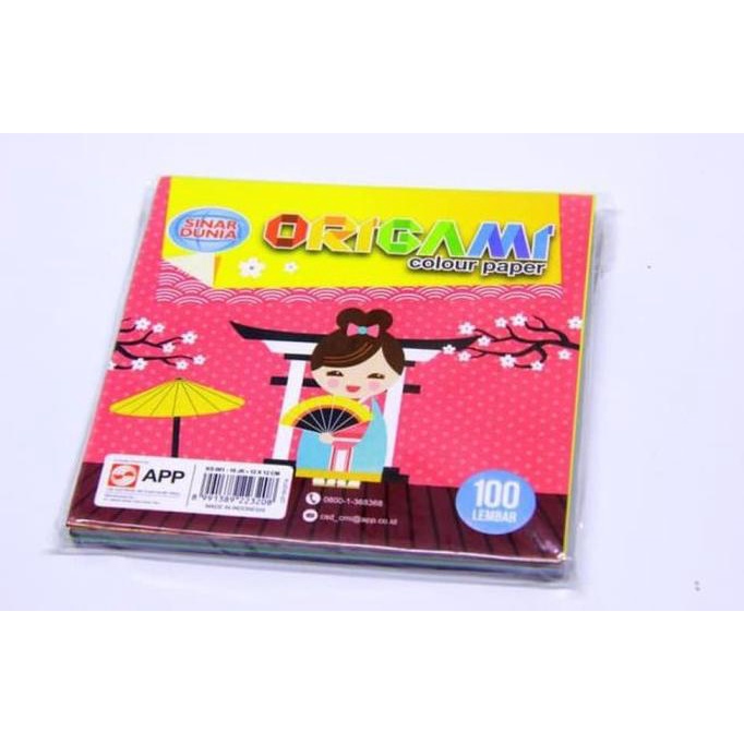 

Kertas Lipat Origami Sinar Dunia SIDU 12 x 12 100 Lembar sellanorimart