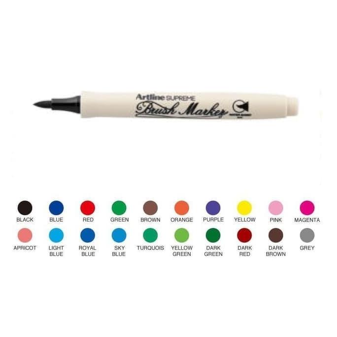 

Spidol Kuas Artline Supreme Brush Marker sellanorimart