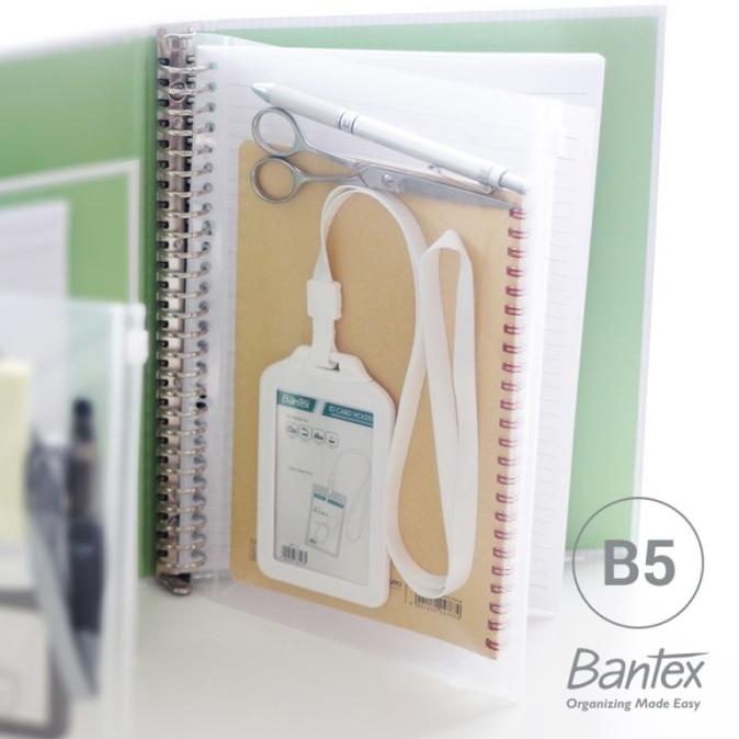 

Zip Pocket Multi Holes Bantex PP A5 / B5