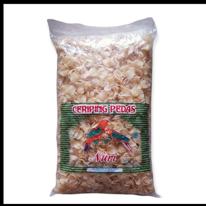 

Ceriping Pedas Nuri 5 Kg / Kerupuk Singkong Pedas