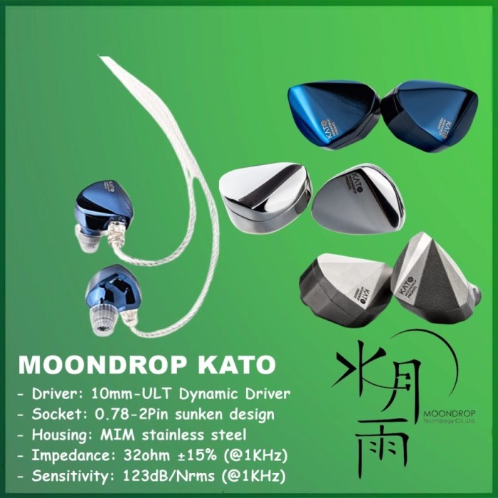 Moondrop Moon Drop Kato Dlc Dynamic In-Ear Monitor Earphone Headset
