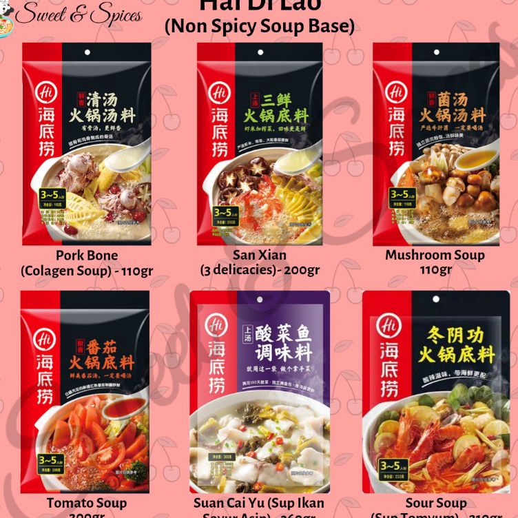 

Terbaru Haidilao Bumbu Shabu Mala Hotpot Sup Hai Di Lao Soup Seasoning