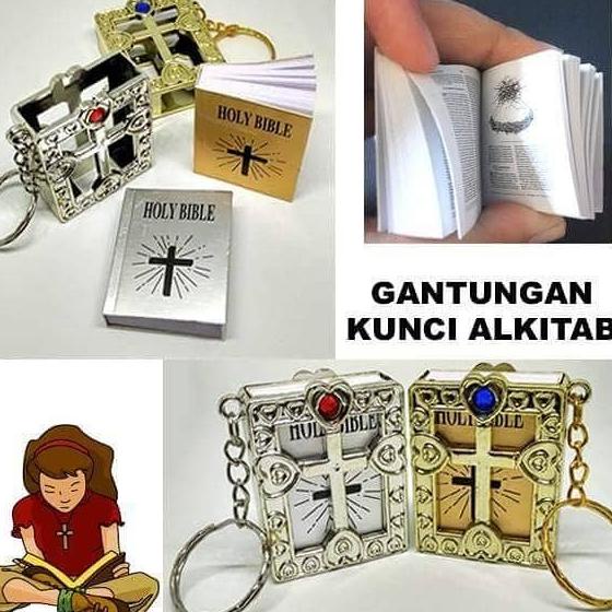 Gantungan Kunci Alkitab Mini/Holy Bible