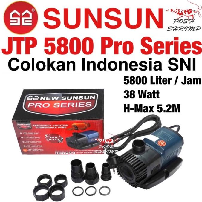 Sunsun Jtp 5800 Pro Series Jtp5800 Pompa Kolam Ikan Koi Pompa Aquarium