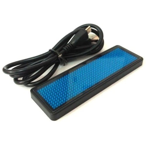 

Name Tag Led Running Text Warna Biru Request Text